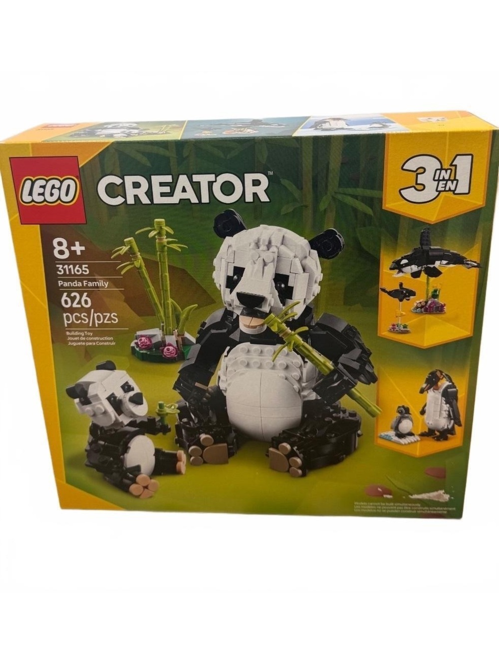 LEGO Creator 3-in-1 Wild Animals Panda Family 31165 New Sealed 626 Pieces
